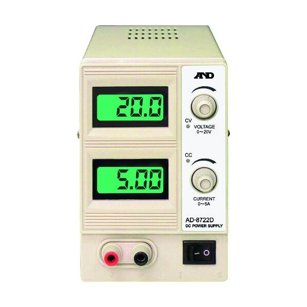 直流安定化電源 AD8722D 20V-5A 一般 ISO 校正付 検査成績書+トレサビリティ体系図 AD8722D-00A00 1点