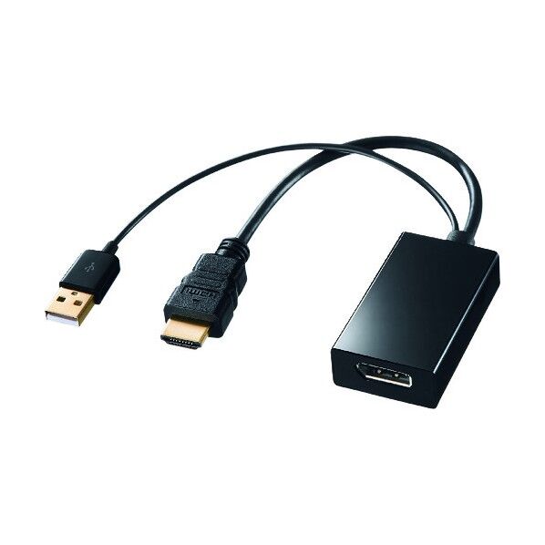 サンワサプライ HDMI-DisplayPort変換アダプタ AD-DPFHD01 1点...