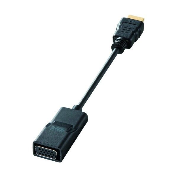 サンワサプライ HDMI-VGA変換アダプタ ショートケーブル AD-HD19VGA 1点...