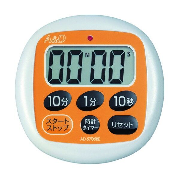 防滴デジタルタイマーオレンジ