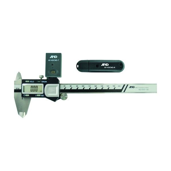 ワイヤレスノギス 通信セット付 一般 ISO 校正付 検査成績書+トレサビリティ体系図 AD5767-150S-00A00 1点