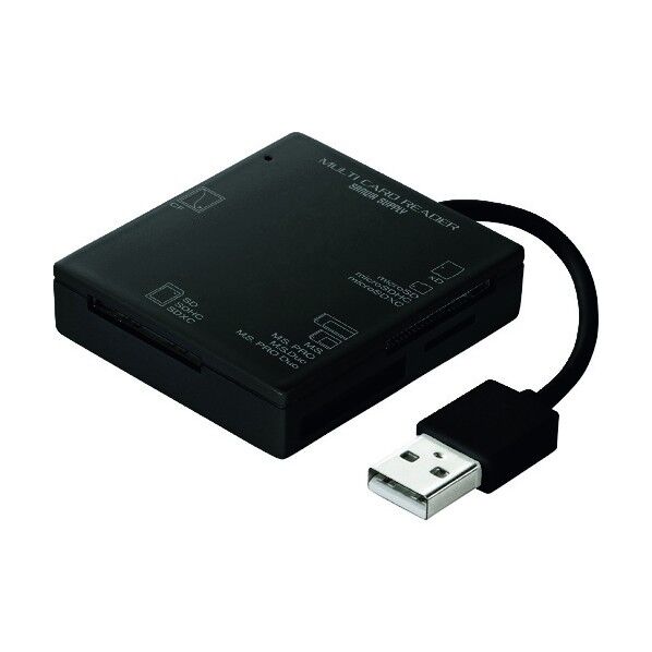 USB2.0カードリーダー ブラック ADR-ML15BK 1点
