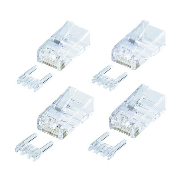 カテゴリ6RJ-45コネクタ(単線用) ADT-6RJ-100 100個