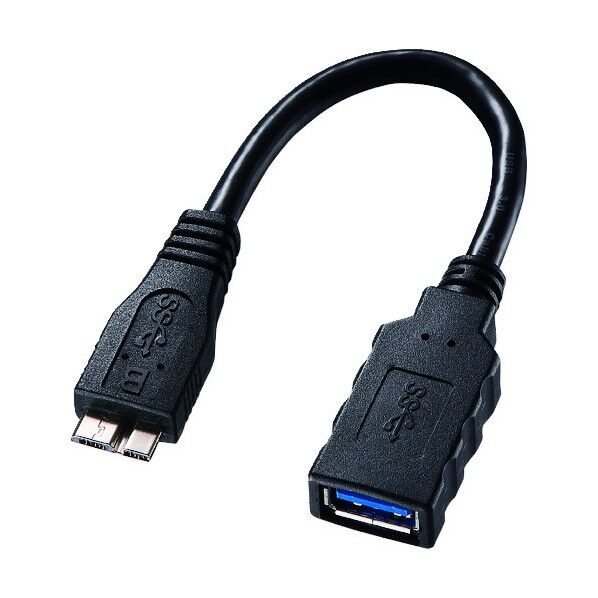 USB3.0ホスト変換アダプタケーブル MicroBオス-Aメス