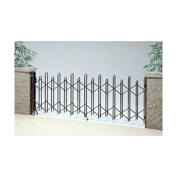 アルミ伸縮門扉 ラクロスアーチ 両開き