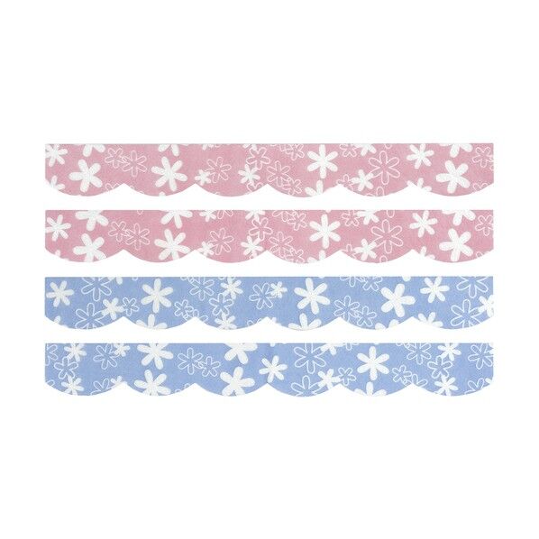 おしっこ垂れ防止テープ 幅広 フラワー ブルー&ピンク 幅6×奥行50×厚さ0.2cm AF-33 1個