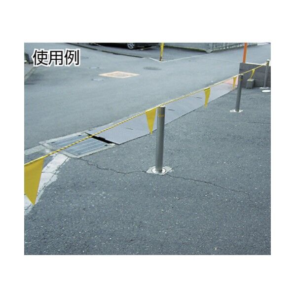 ユタカメイク ユタカ安全表示旗付きロープ９ｍｍｘ１０ｍ 9mm×10m AF3129 1点
