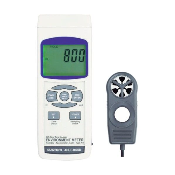 多機能環境測定器(風速・温度・湿度・熱電対温度・照度)