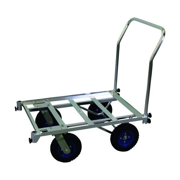 アルミ四輪キャリー2個積ノーパンク