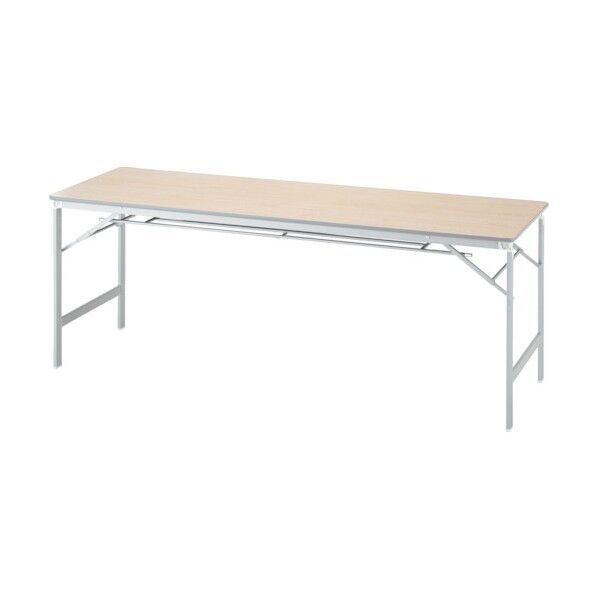 軽量アルミ脚折りたたみテーブル 1800X450 ナチュラルオーク AK-1845-OC 1点