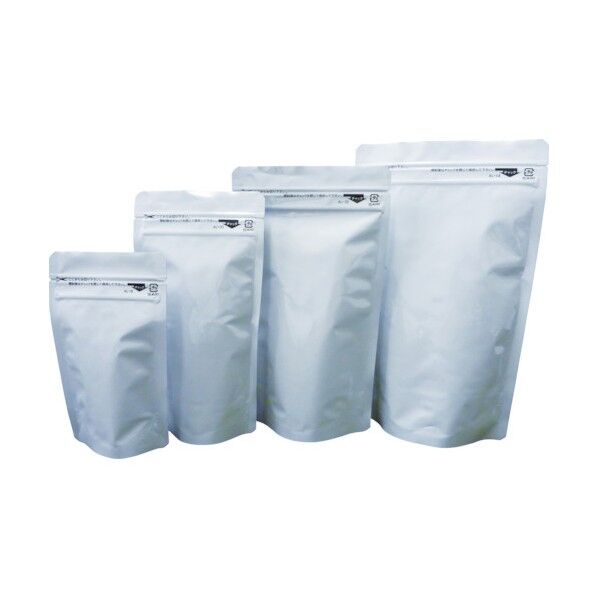 ラミジップ スタンドタイプホワイトパウチ(アルミ)