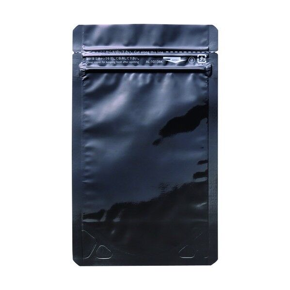 セイニチ セイニチ 「ラミジップ」 アルミカラースタンドタイプ 黒 130×100+30 (50枚入) 266 x 147 x 37 mm AL-1013BK 50枚...