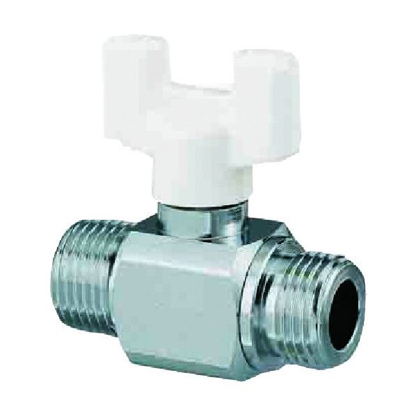 ボールバルブ AE1型 (黄銅) Rねじ×Gねじ メッキ付