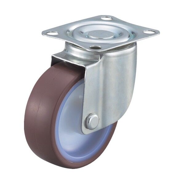 プレート式キャスター エアーキャスター (ナイロンホイールウレタン車) 自在