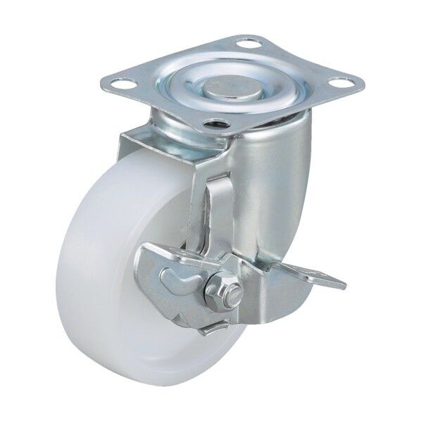 プレート式キャスター エアーキャスター (ナイロン車) 自在ストッパー付