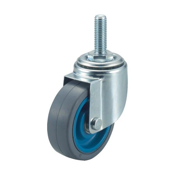 ねじ込み式キャスター エアーキャスター (ナイロンホイールゴム車) 自在