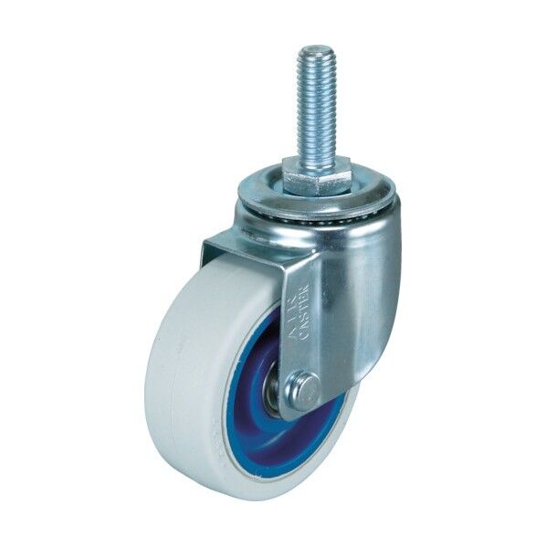 ねじ込み式キャスター エアーキャスター (ナイロンホイールゴム車) 自在