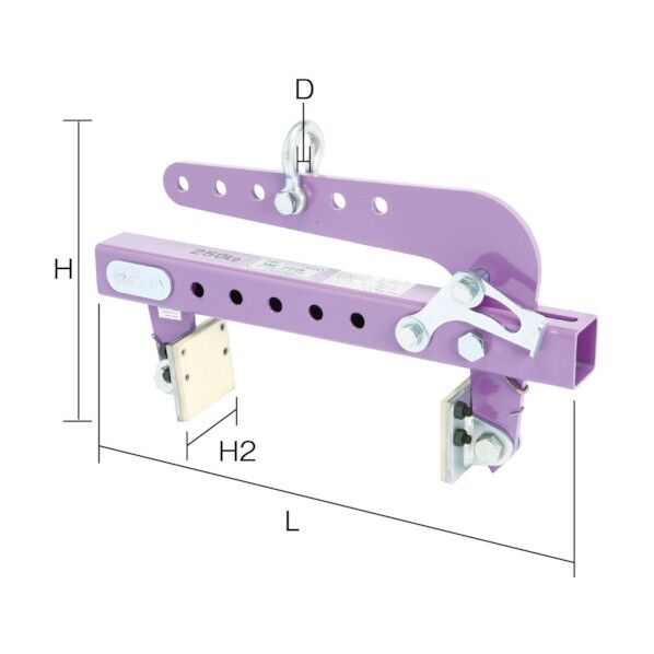 U字溝吊りクランプ(パッド式)