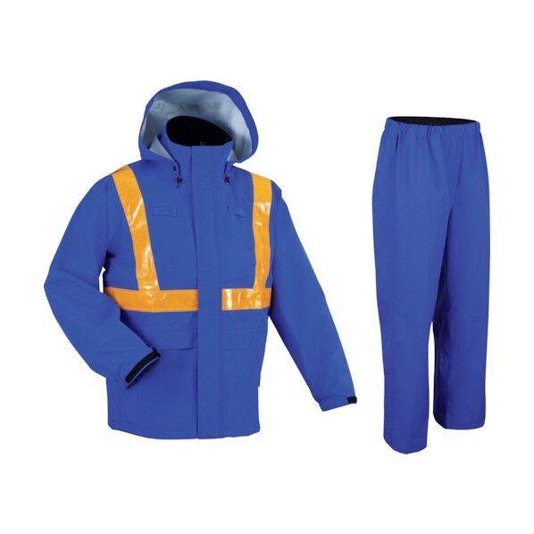 ゴアテックス反射レインスーツ AP2200 BLUE S 1点