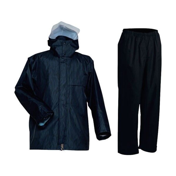 AP300PVCレインスーツ シャンクネイビー Lサイズ AP300SNKNVL 1点