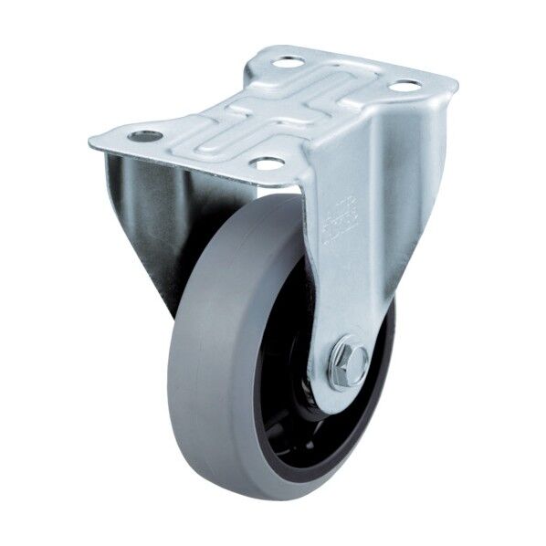 プレート式キャスター エアーキャスター (ナイロンホイールウレタン車) 固定