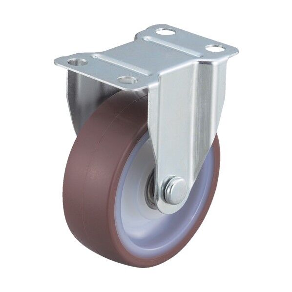 プレート式キャスター エアーキャスター (ナイロンホイールウレタン車) 固定