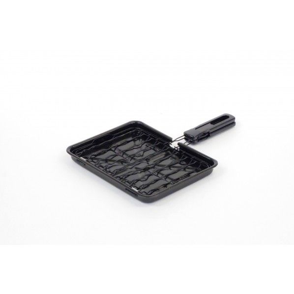 合わせ焼き網 ブラック 幅37×奥行25.5×高さ3.4cm MA-2026 1個