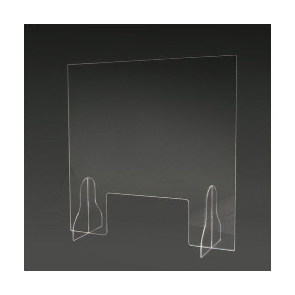 卓上アクリルパーテーション 窓付 600×600 600×600mm AP-M 1点