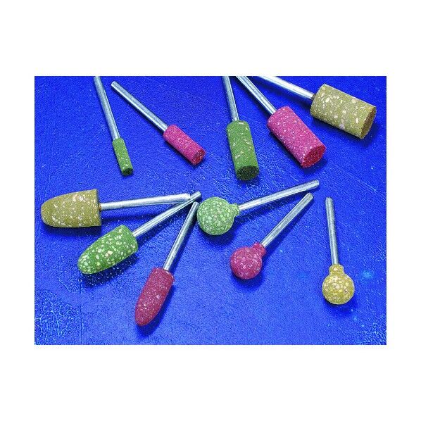 軸付スーパーゴム砥石#220 Φ8×20 Φ3.0軸 AR0822SW 5本