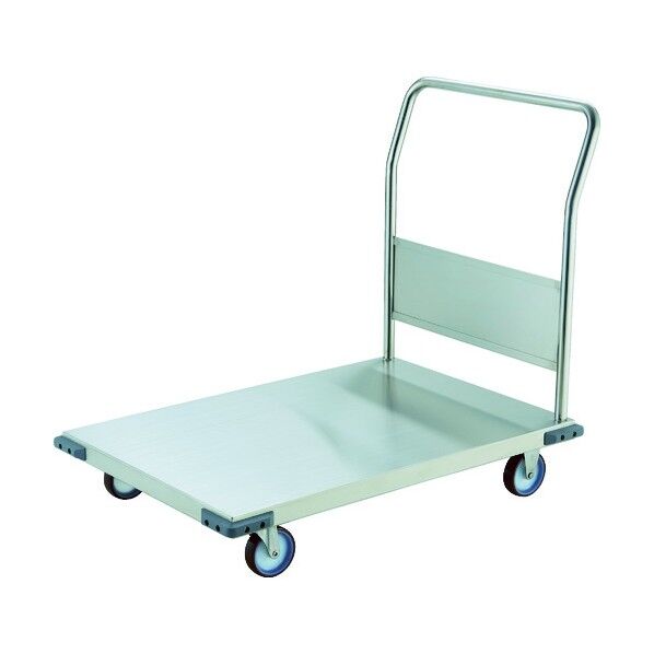 オールステンレス台車(固定ハンドル・コーナーC付・ナイロンウレタン車輪)