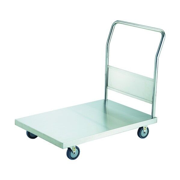 オールステンレス台車(固定ハンドル・導電ウレタン車輪)