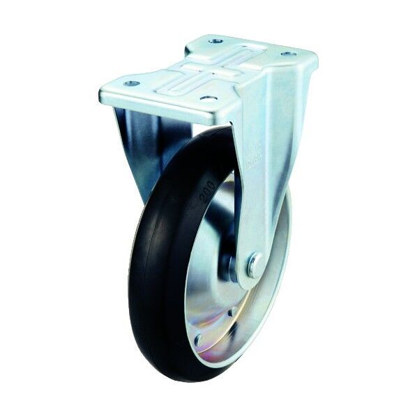 エアーキャスター(固定車)200mmゴム車