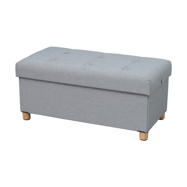 ＩＲＩＳ　５２９０７５　脚付き収納スツールワイド ASSTW-76-GR 1台