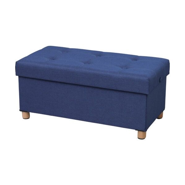 IRIS 529074 脚付き収納スツールワイド ASSTW-76-NV 1台