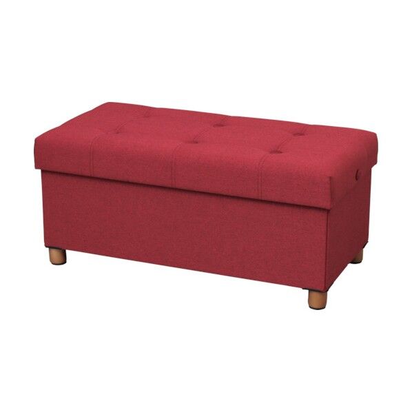 IRIS 529073 脚付き収納スツールワイド ASSTW-76-WRD 1台