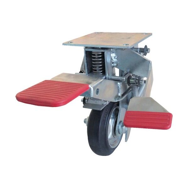 前進アシスト機構付キ台車ストッパー 150Φ用