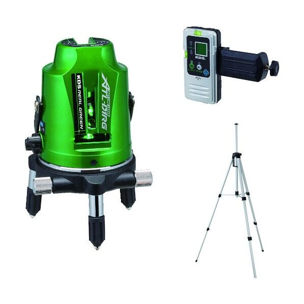 ドット付リアルレーザー受光器・三脚付 グリーン ATL-D1RGRSA 1台