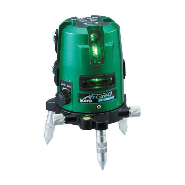 グリーンレーザー墨出器スーパーレイ25G受光器・三脚付 ATL25GRSA 8591 1