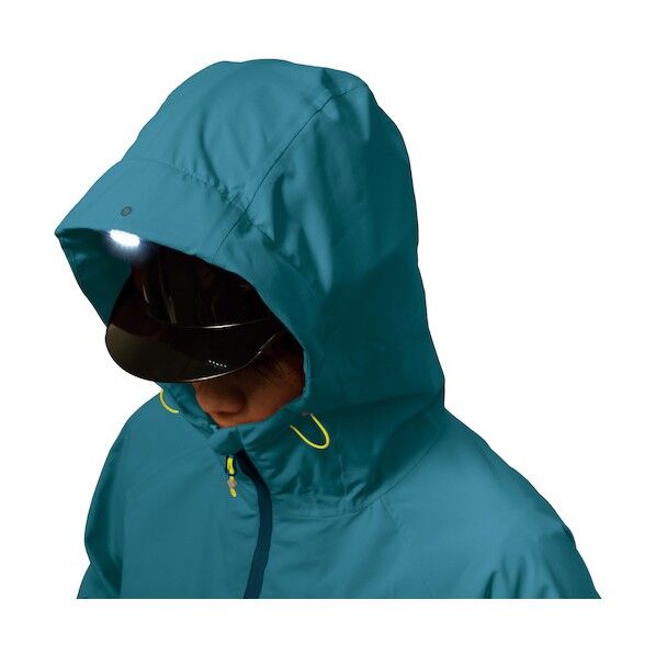 フーディライトレインジャケット ブルー S AS82007 1着