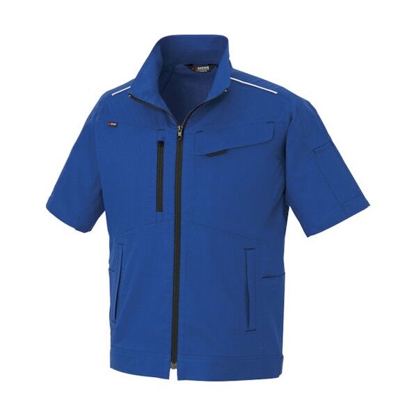 NEWムービンカット 半袖ブルゾン(男女兼用) 006ブルー SS 3332 1枚