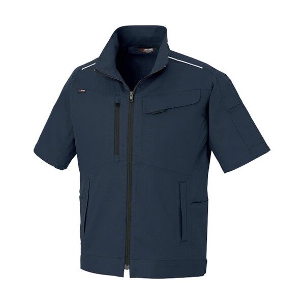 NEWムービンカット 半袖ブルゾン(男女兼用) 008ネイビー SS 3332 1枚