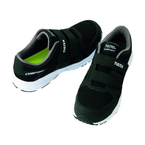 セーフティシューズ(面ファスナー)(男女兼用) 010ブラック 25.0 51651 1