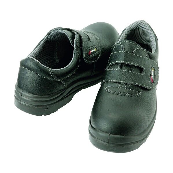 セーフティシューズ(ウレタン短靴面ファスナー)(男女兼用) 710ブラック 24.5 59802 1