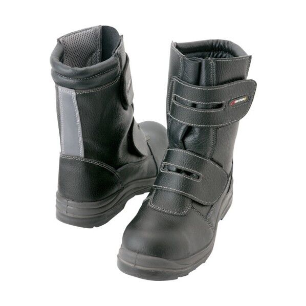 セーフティシューズ（ウレタン長面ファスナー）（男女兼用） 710ブラック 25.0 59805 1