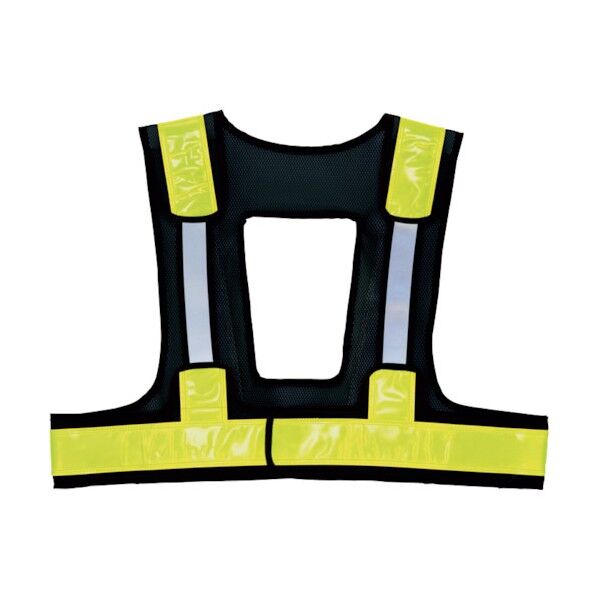 FH対応ラッセルメッシュベスト 108ネイビー×フラッシュイエロー F 8716 1点