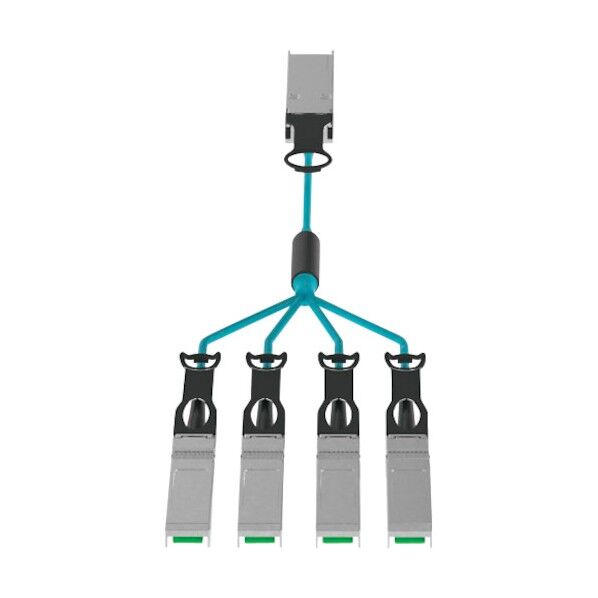 パンドウイット QSFP28 to 4xSFP28 100G to 25GブレークアウトOM4 2m AZ83NQ2S2AQM002 1点