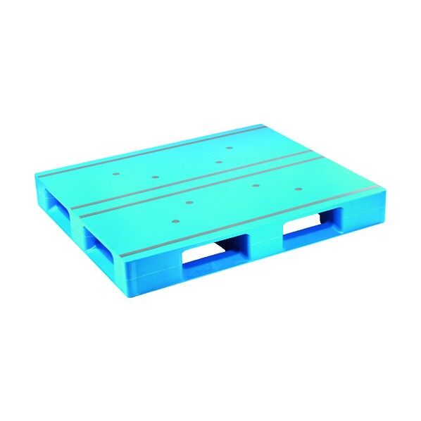 プラスチックパレットAZFD-1210FE 片面四方差シ ブル- AZFD-1210FE-BL 1枚