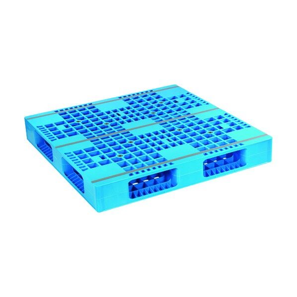 プラスチックパレットAZFR-1111E 両面四方差シ ブル- AZFR-1111E-BL 1枚