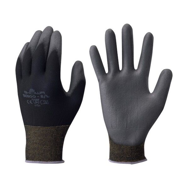 パ-ムフィット手袋 ブラック S B0500 1双