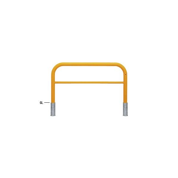 帝金バリカー 横型 Φ76.3 スチール製 脱着式 横桟付